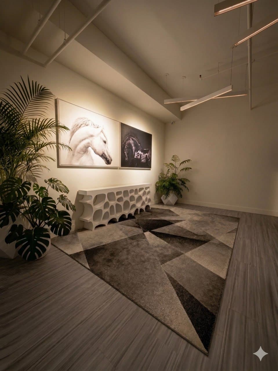 Relaxation lounge inside the clinic